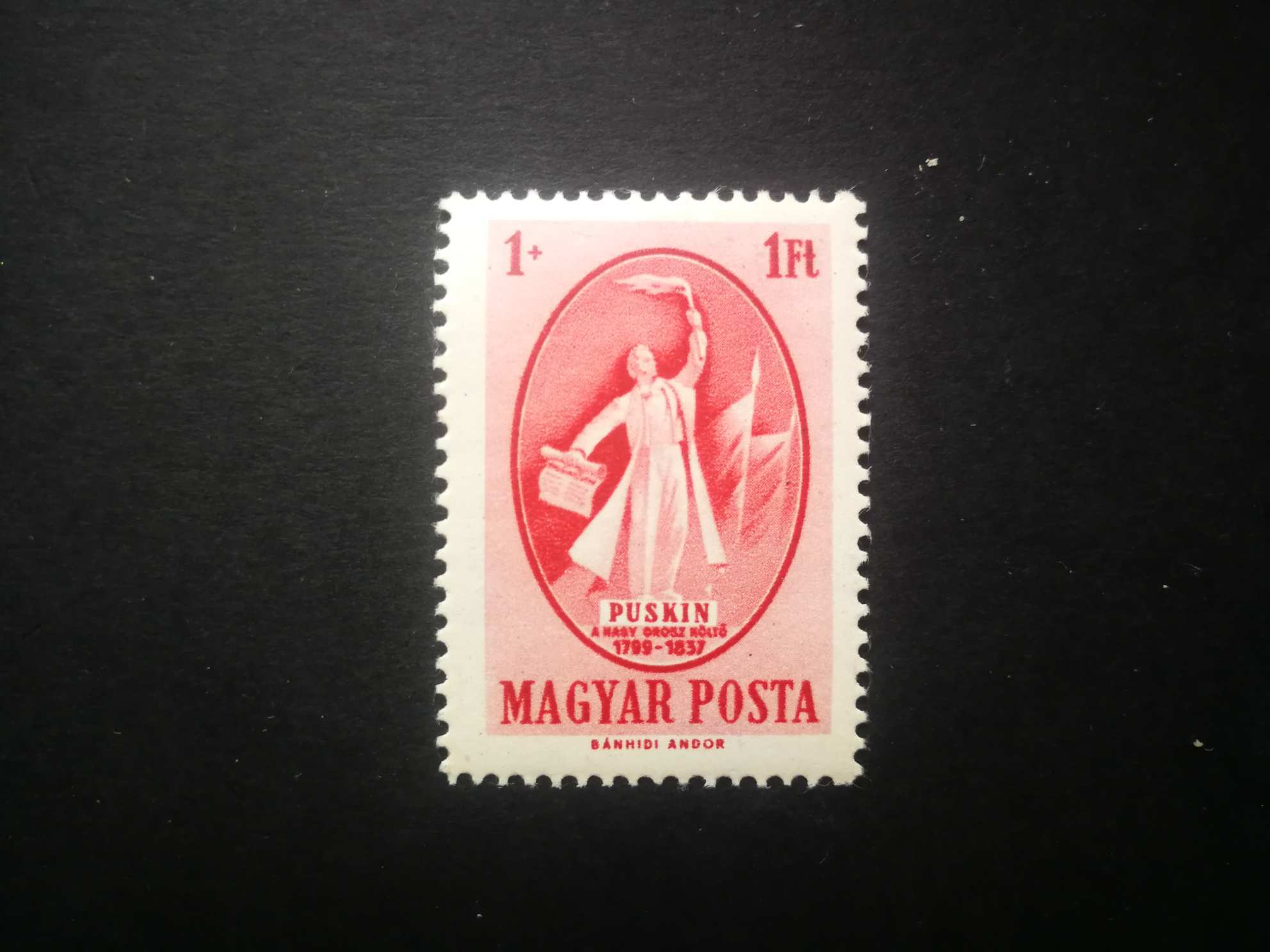 Magyarország  1949 Puskin  **  postatiszta kat. ár 3000 Ft A