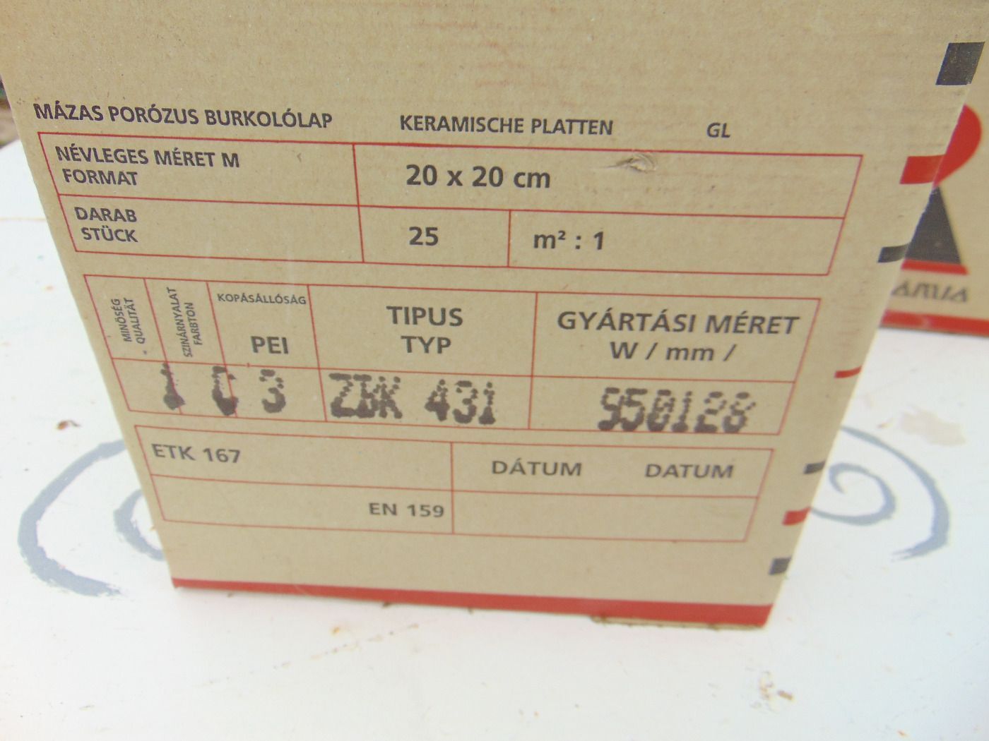 lapburkolat maradék