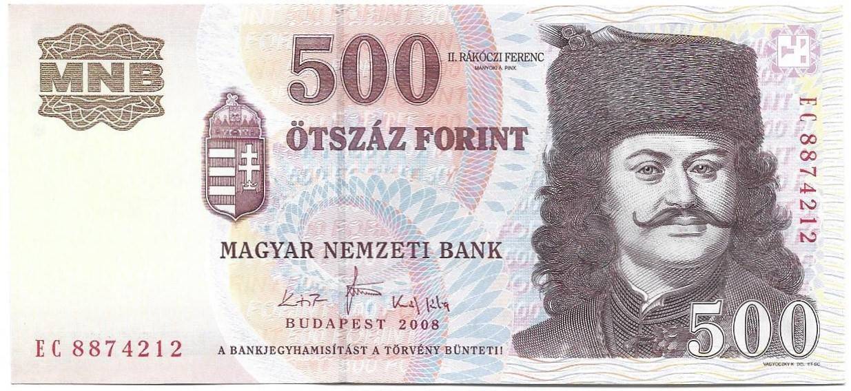 500 forint 2008 
