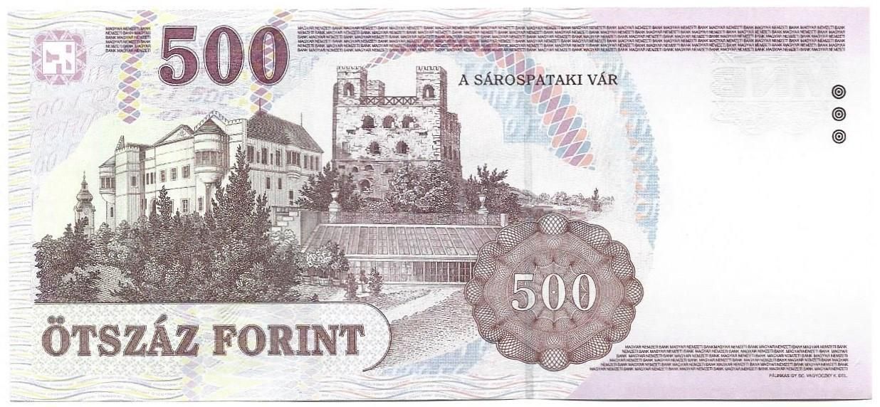 500 forint 2008 "EC" UNC