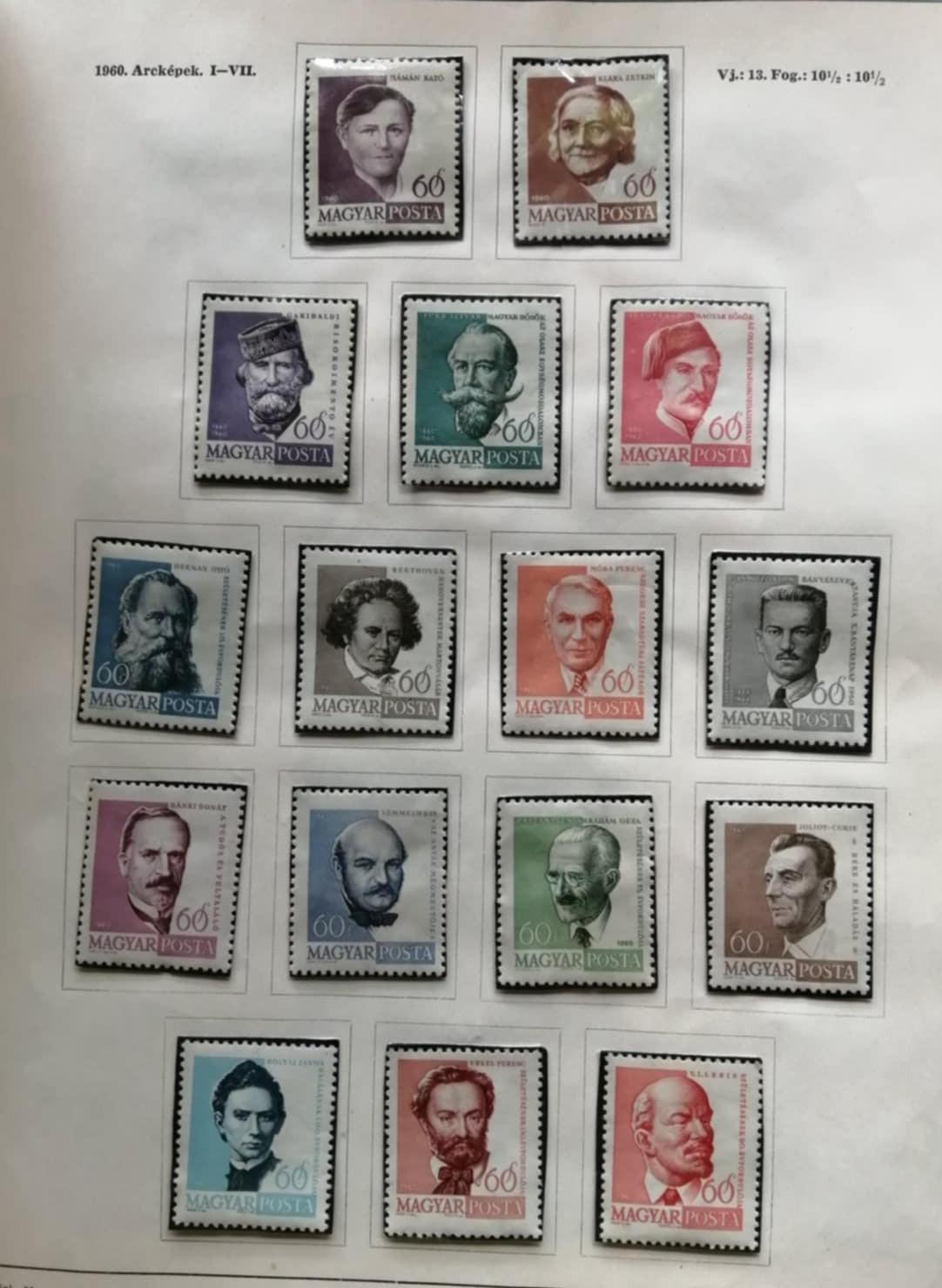 Magyarország 1960 Arcképek