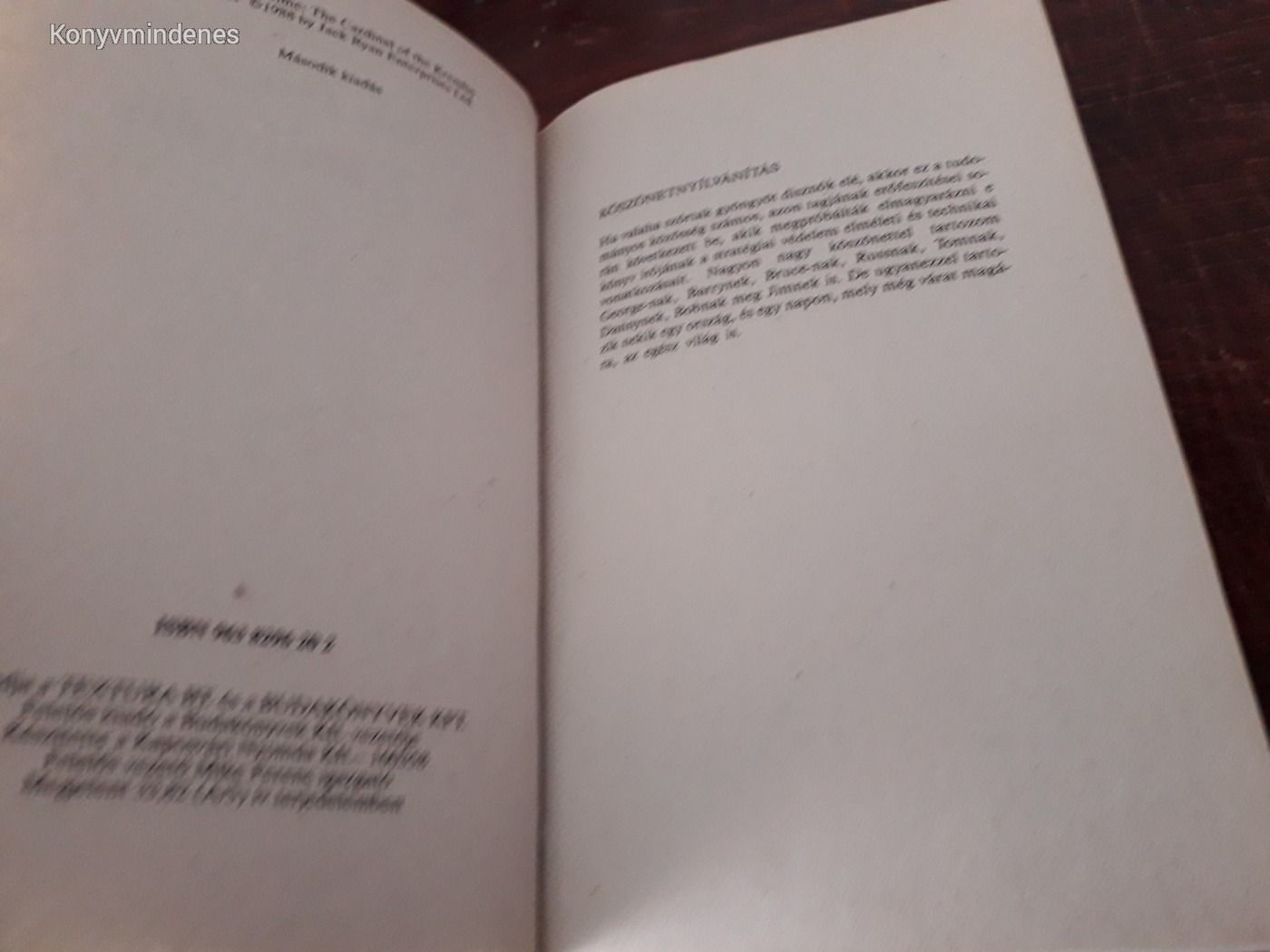 Tom Clancy - A Kardinális (Jack Ryan / John Clark 5.)