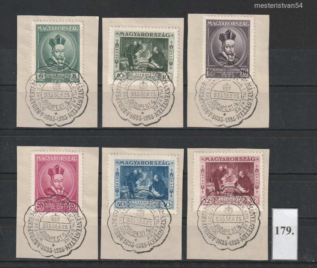 1935. Pázmány Péter alkalmi bélyegzős kivágás! ##-179