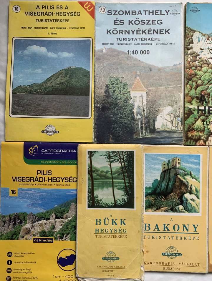 Turistatérképek 7db
