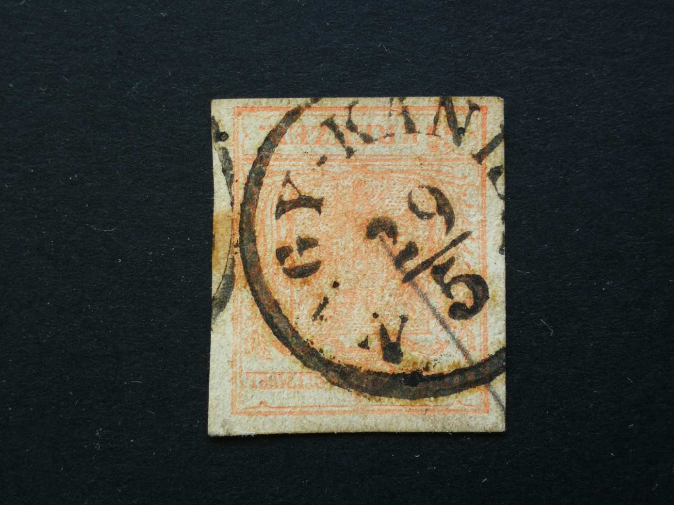 Magyarország 1850 könyvnyomat 3 kr nagy-kanis I