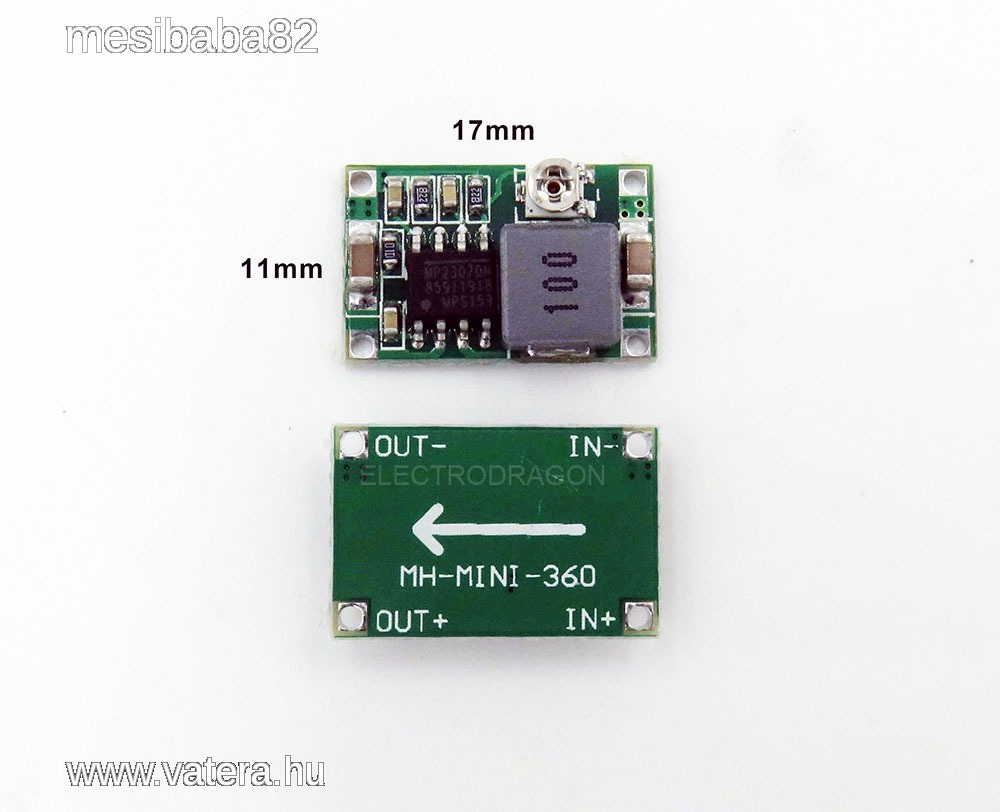 Szuper Mini DC Step down converter állítható kimenet 3A