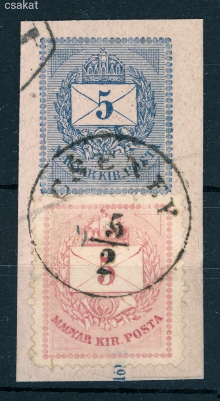 1874 krajcáros CSENEY bélyegzés Torontál Romania Gudlin E2.2 / 100p  (e42)