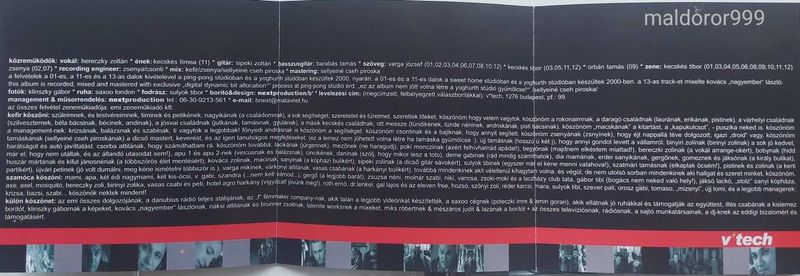 V-TECH - ÁLMODOZTAM (EMI, Hungary, 2000) ÚJSZERŰ