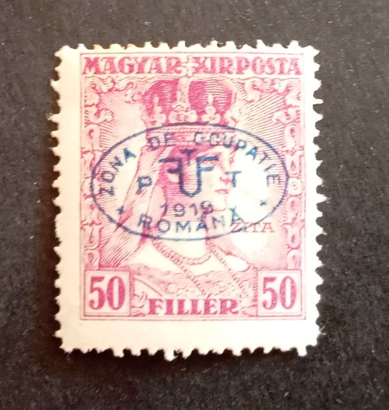Magyarország 1919 Debrecen román megszállás Zita 50 F * falcos H