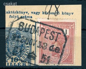 1909 turul 1 Korona BUDAPEST / 51 gyűjtő bélyegzés MPPFB GY10 / 100 pont (e25)