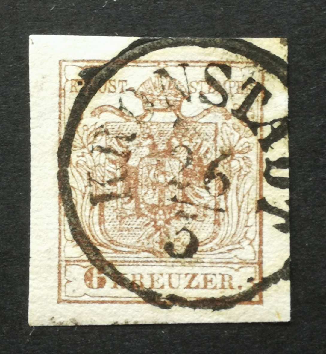 Magyarország 1850 Könyvnyomat 6 Kr. KRONSTADT Brassó H