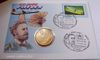 LILIENTHAL - 100 ÉVES A REPÜLÉS, ÉRMÉS BORÍTÉK BÉLYEGGEL, PP!