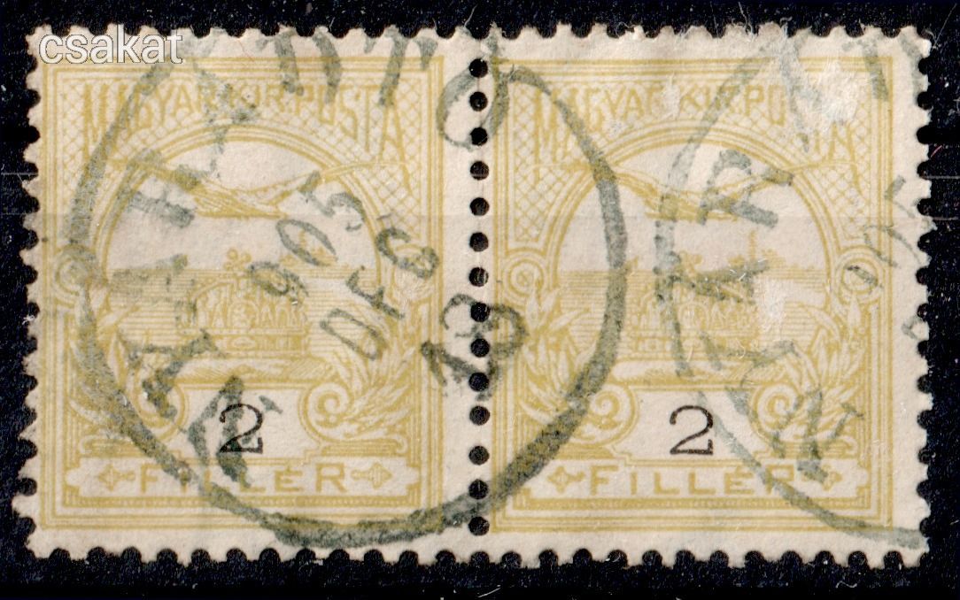 1904 turul NYÁRÁDTŐ lebélyegzés Erdély Romania Gudlin E3.18 / 70 pont  (d47)