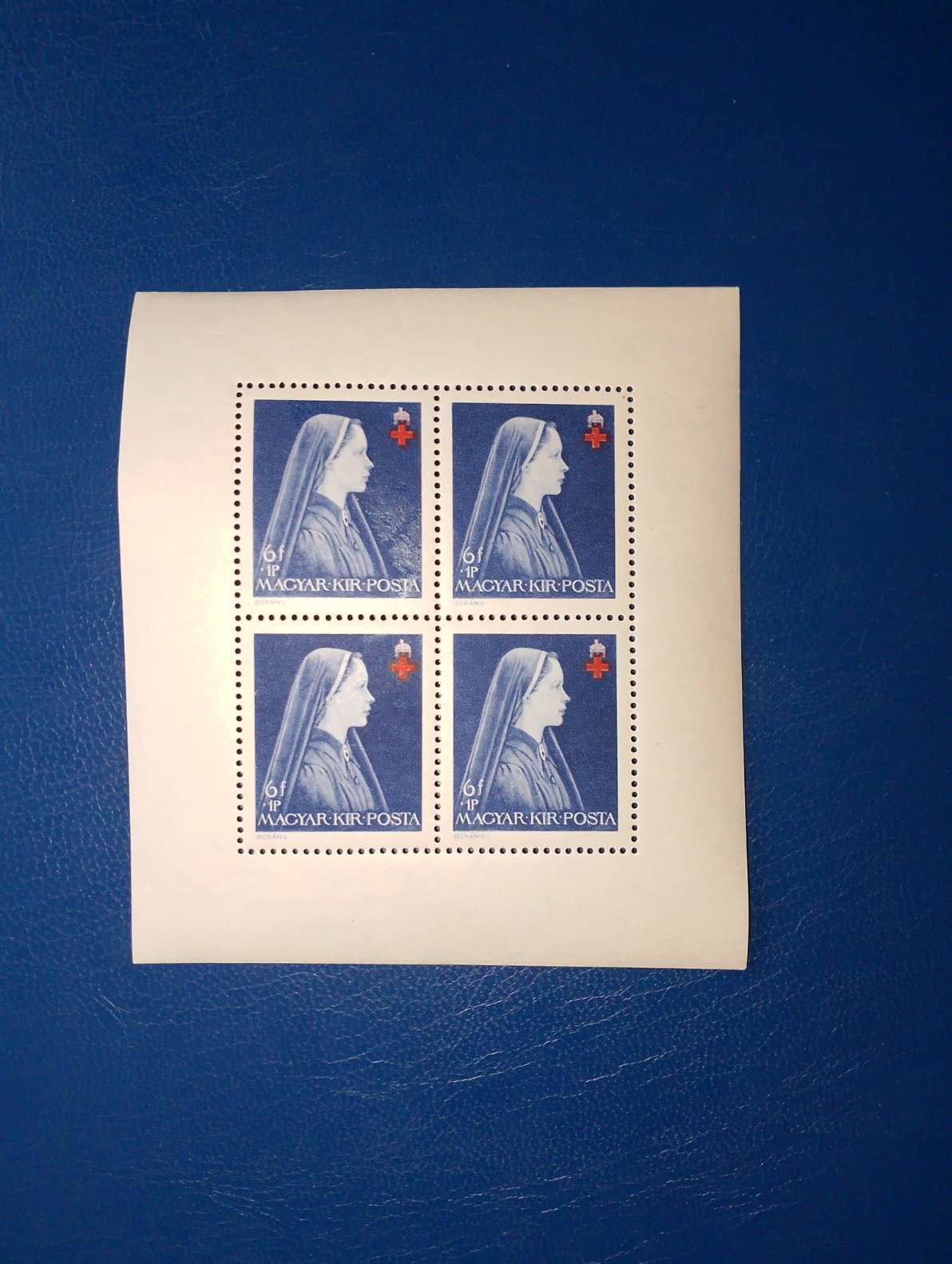 1942. Vöröskereszt II. 6f fogazott kisív ** - Postatiszta, falcmentes, szép bélyegek