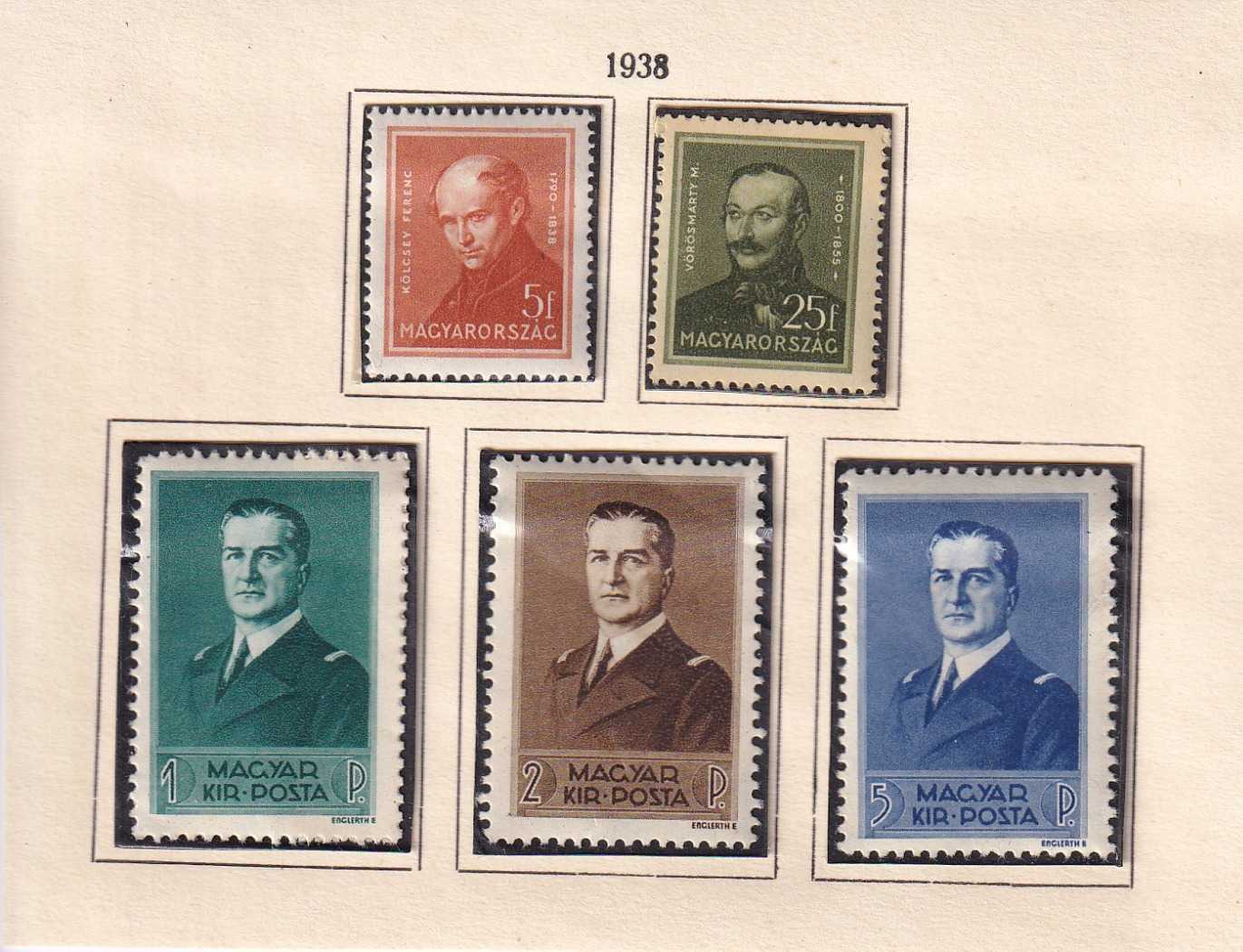 1938. Kormányzói arcképsor