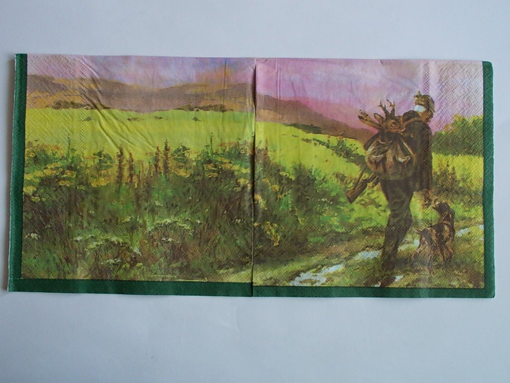 szalvéta, vadász