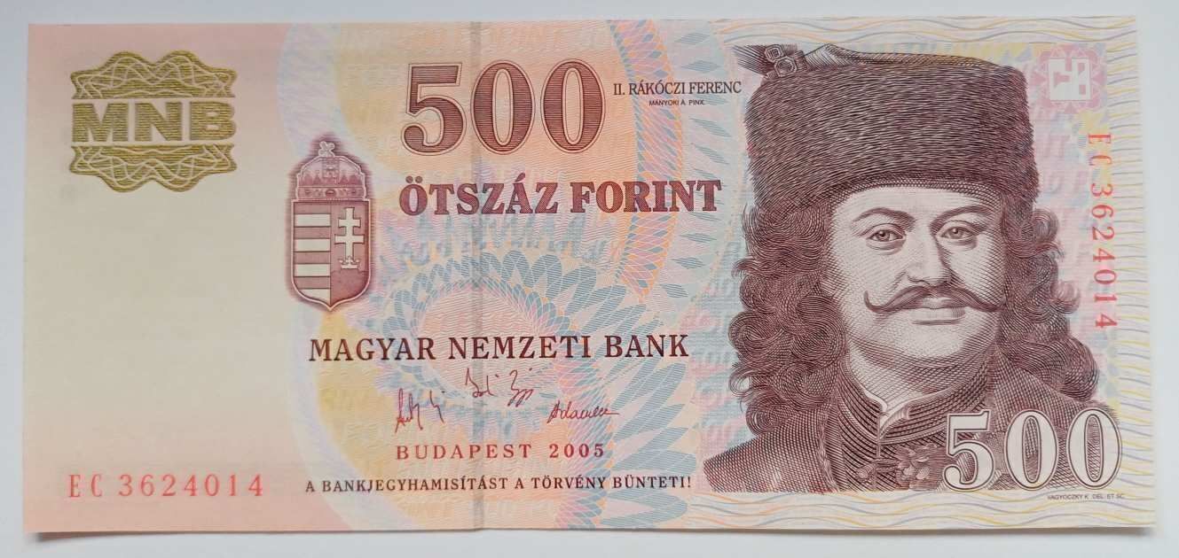 500 forint 2005 EC UNC