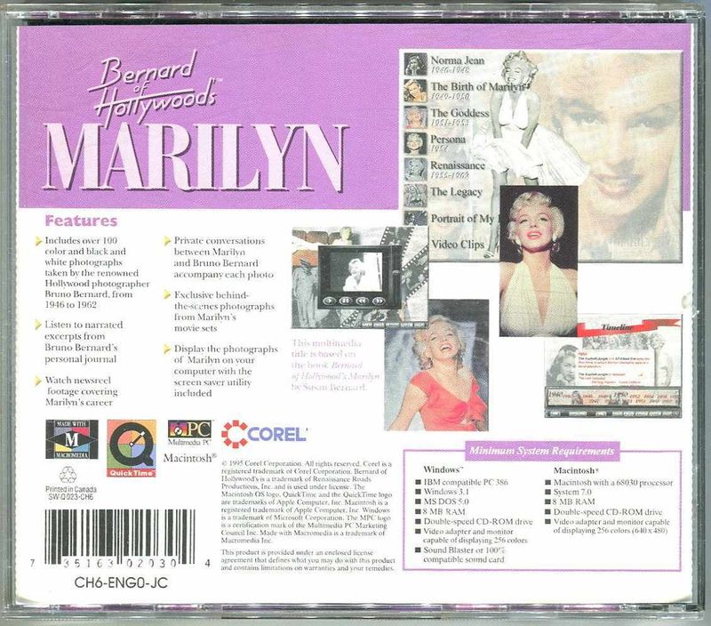 Marilyn Monroe CD-ROM