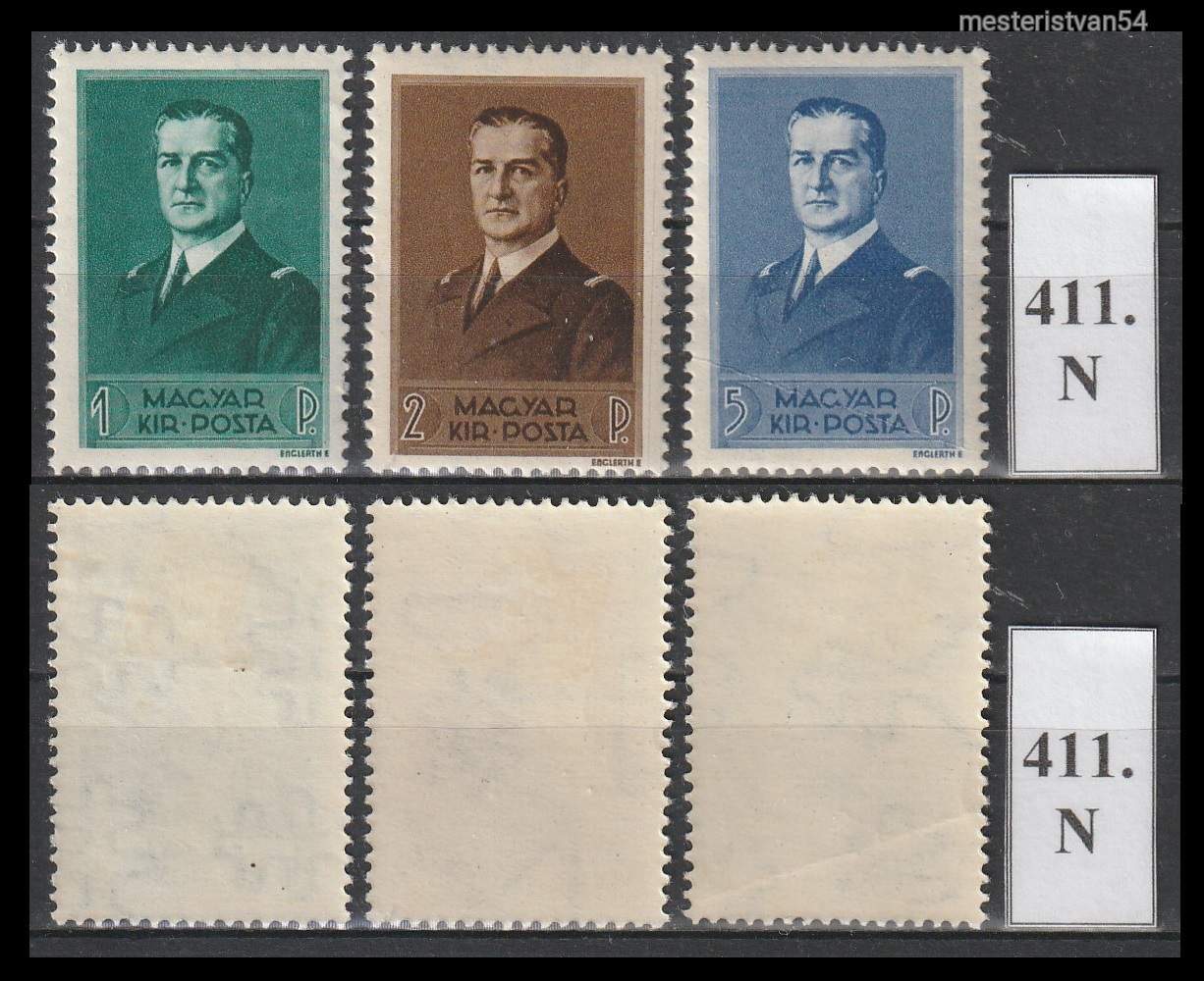 1938.Kormányzói arcképsor (I.)* N-411