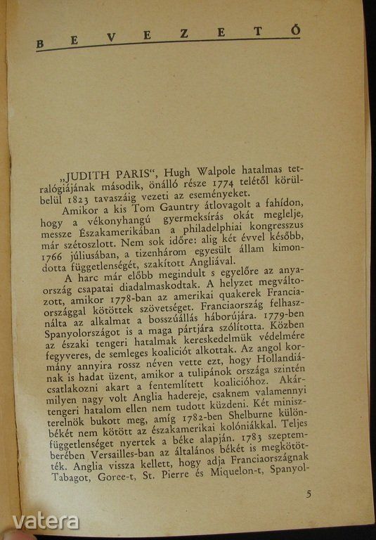 H. Walpole: Judith Paris