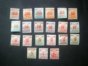 Magyarország 1921-25 Kisegítő portó 3-as lyukkal D