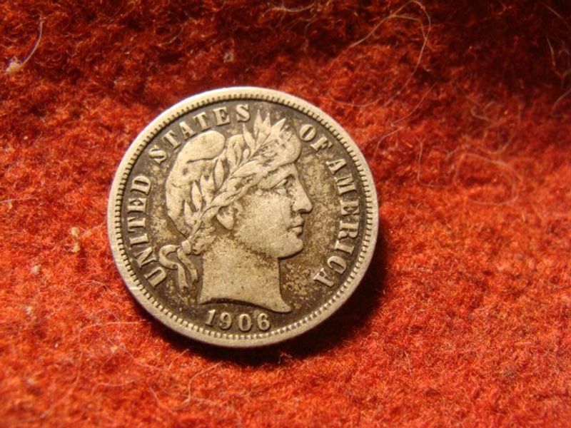 USA ezüst dime 1906