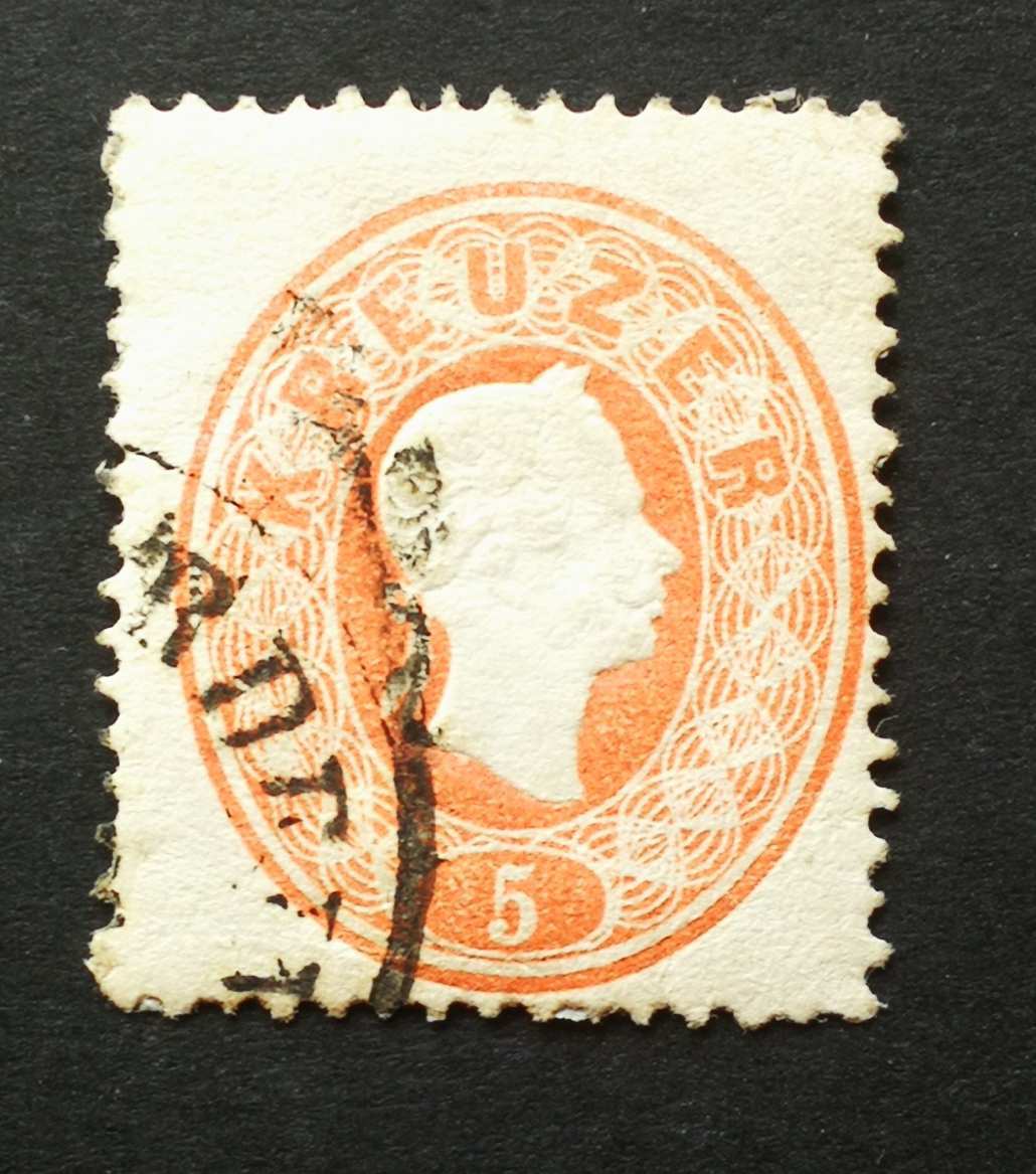 Magyarország 1861 Könyvnyomat 5 Kr. (GROSSWA)RDEIN Nagyvárad