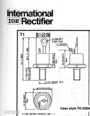 Tirisztor 16RIA60M  International Rectifier