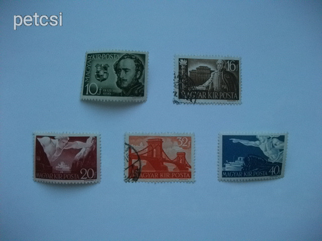 Magyar bélyeg / bélyegsor Gróf Széchenyi István 1941 3.