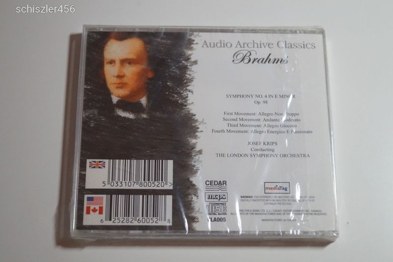 Audio Archive Classics - Brahms Új - Bontatlan