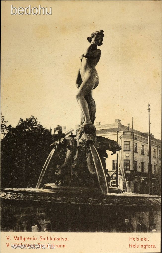 Helsinki, szökőkút.
