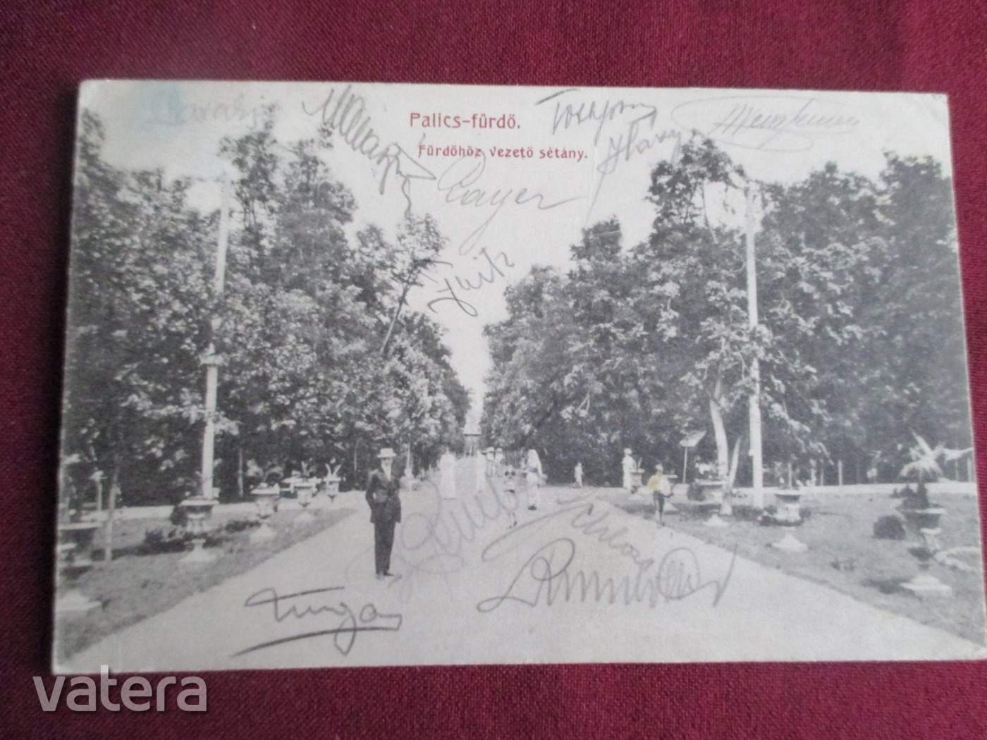Palicsfürdő, sétány, 1918.