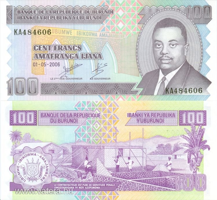 Burundi 100 frank 2006 UNC