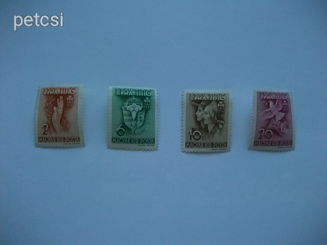Magyar bélyeg / bélyegsor Pax-Ting 1939 5.