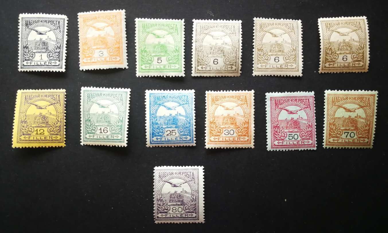 Magyarország 1913 Turul 13 db* falcos H
