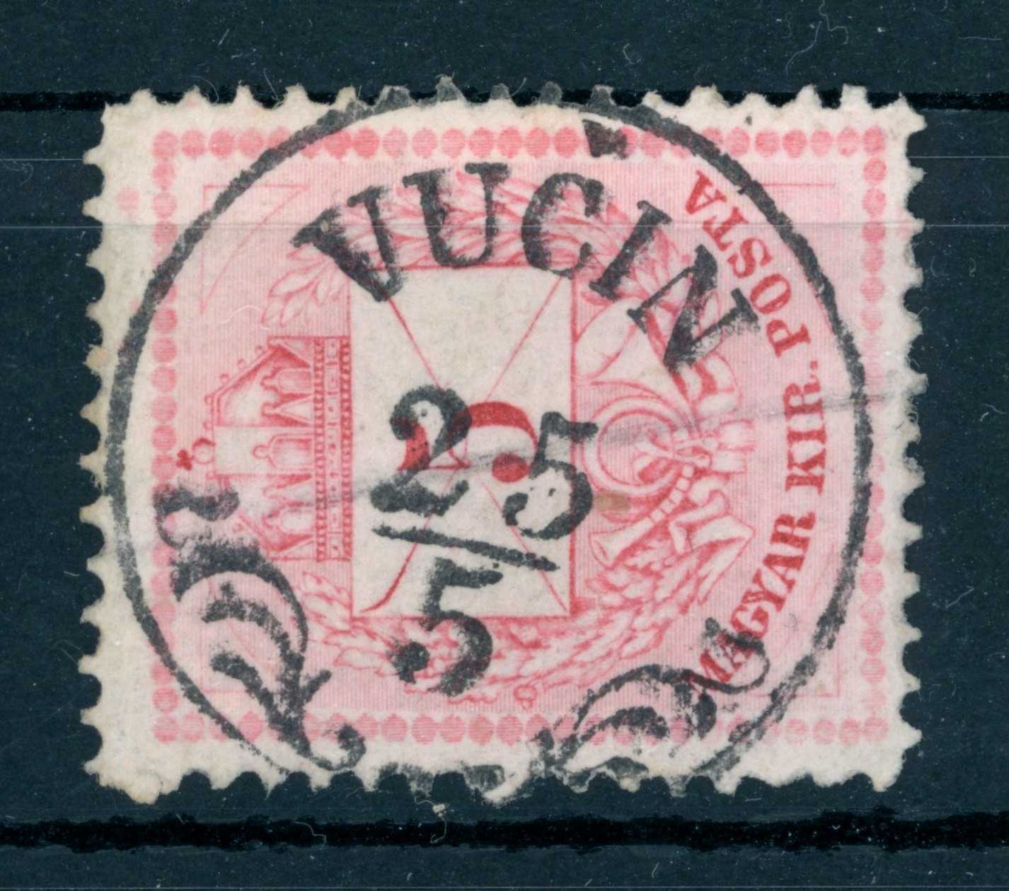 1874 krajcáros VUČIN lebélyegzés Modrus-Fiume Croatia Gudlin E2.8 / 70 pont (e70)