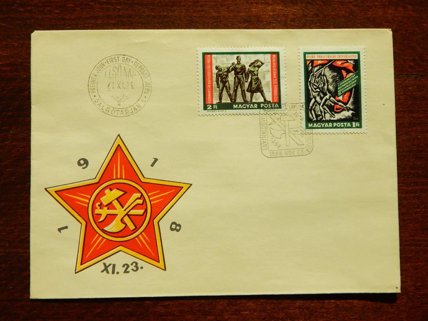 FDC 1968. Kommunisták Magyarországi Pártja (II.) - 50 éve alakult meg a KMP