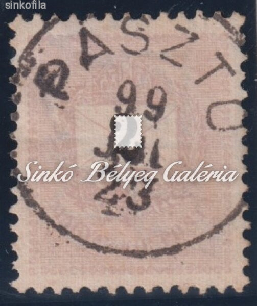 1898. Feketeszámú krajcáros 2kr, PÁSZTÓ