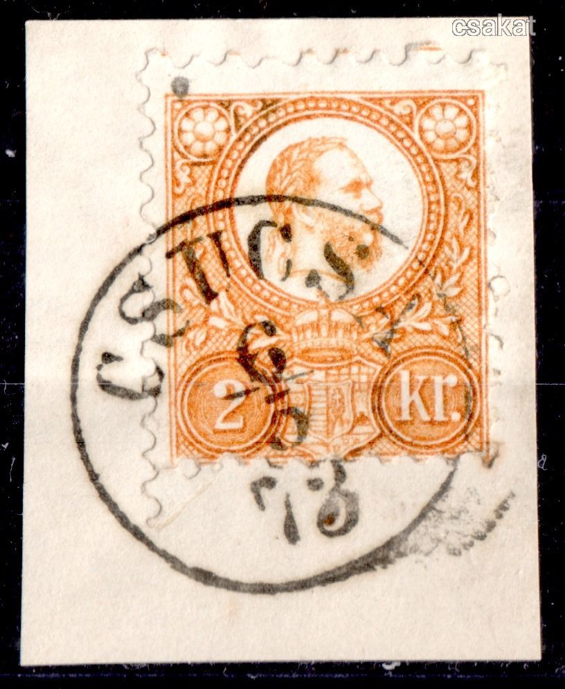 1871 réznyomat szép CSUCSA bélyegzés Erdély Romania Gudlin E3.12 / 250 pont (b54)