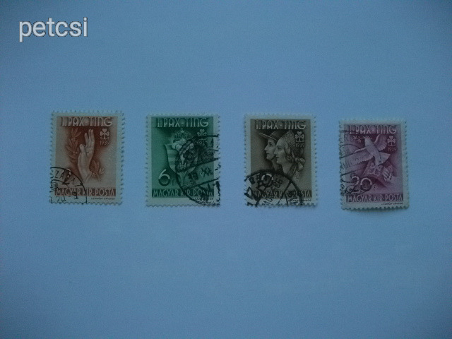 Magyar bélyeg / bélyegsor Pax-Ting 1939 7.
