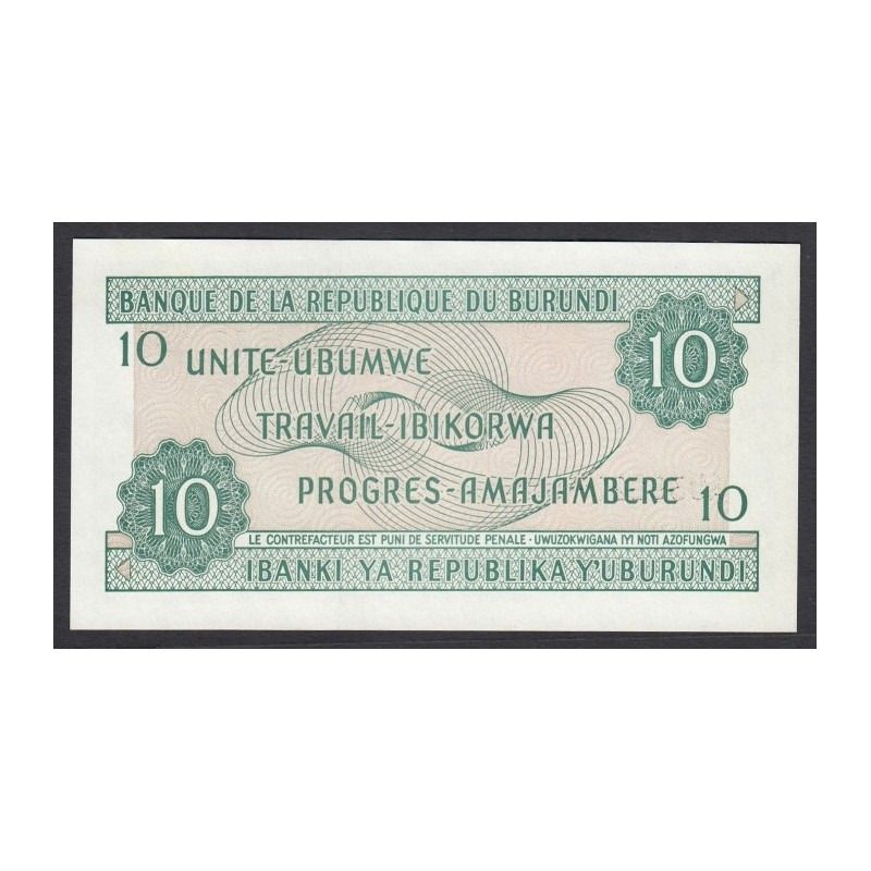 Burundi, 10 francs 2005 UNC