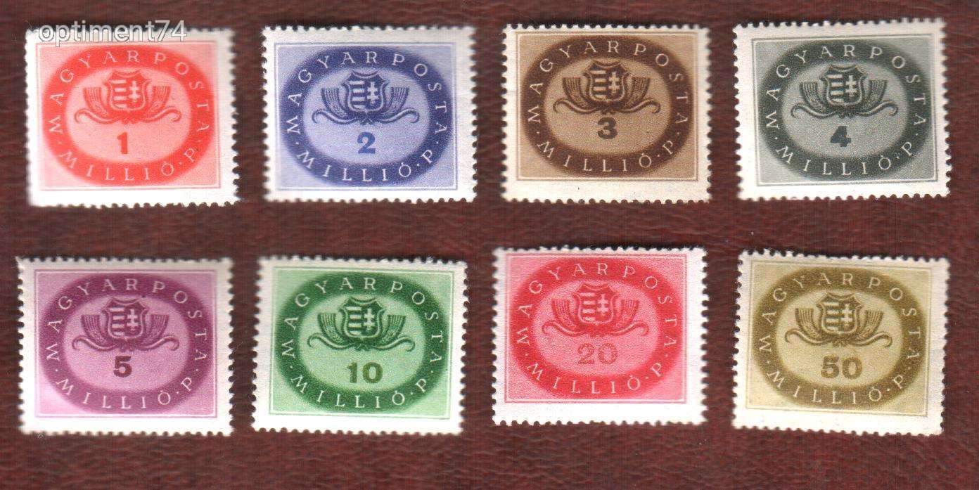 1946. Milliós teljes sor - Postatiszta, falcmentes, szép bélyegek