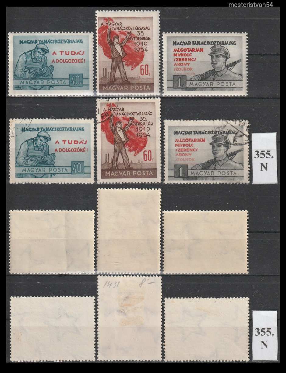 1954. Magyar Tanácsköztársaság (III.)** N-355