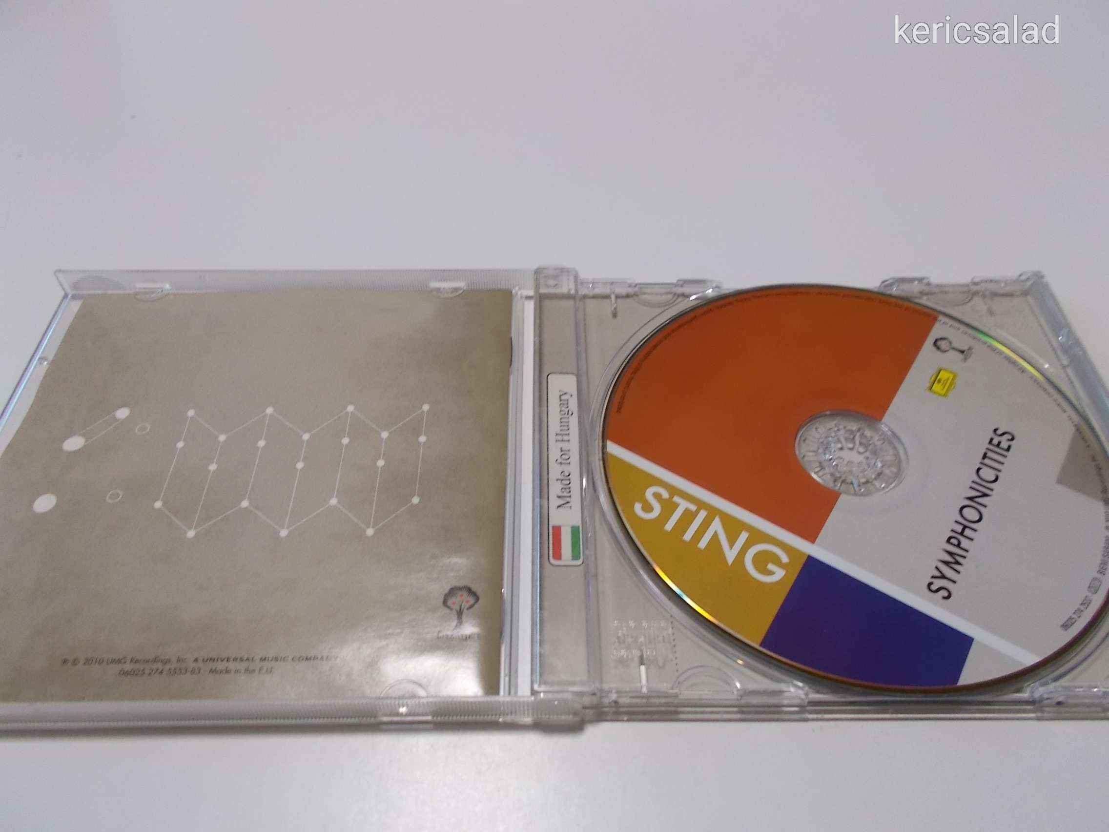 Sting: Symphonicities cd 2010