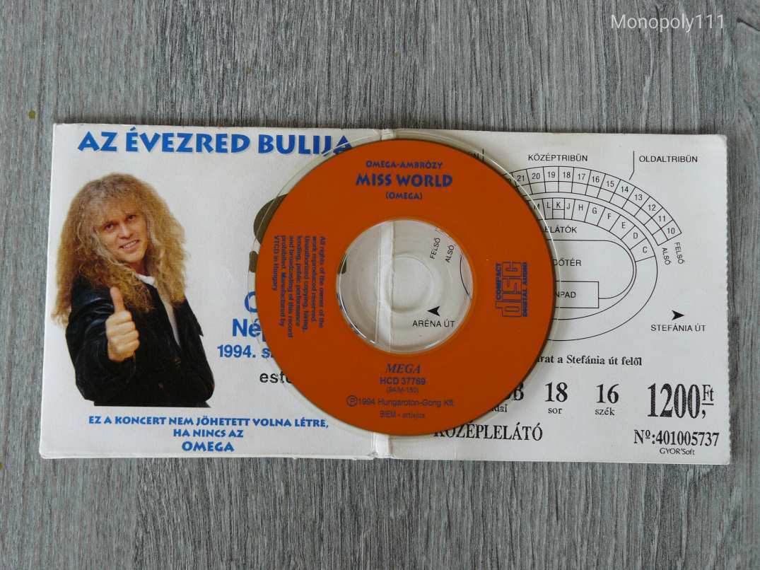 Omega - Az évezred bulija mini CD