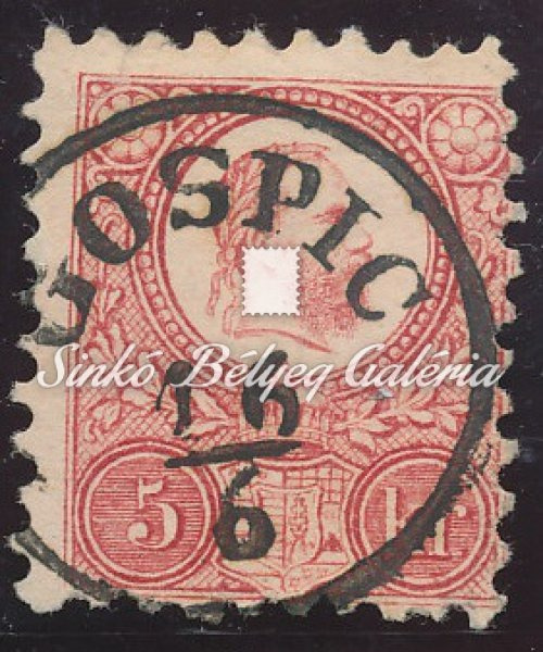 1871. Réznyomat 5kr, GOSPIC