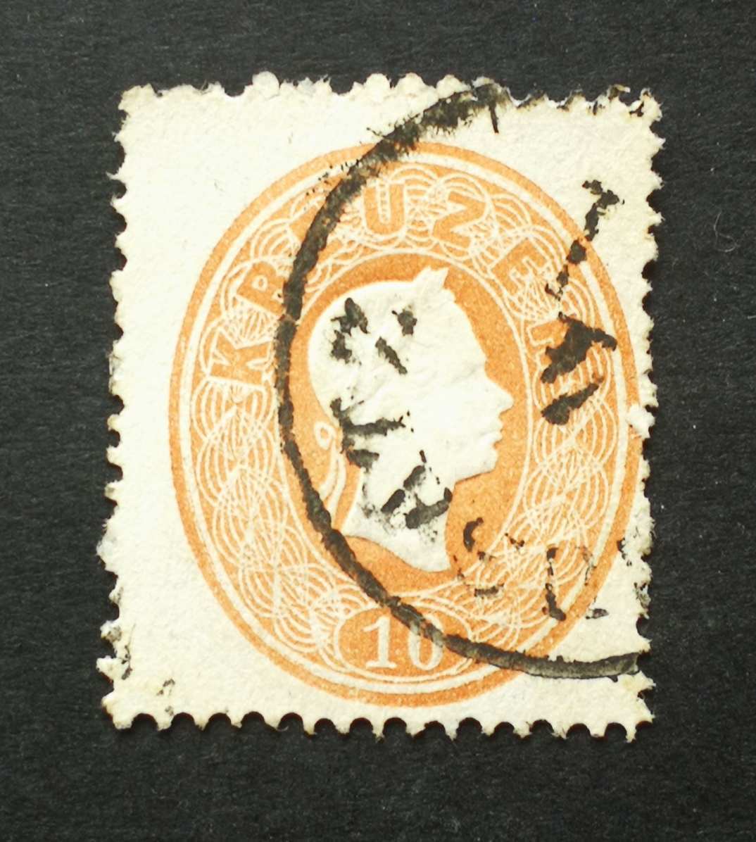 Magyarország 1861 Könyvnyomat 10 Kr. (N)EUSATZ Újvidék E2.2 Gudlin 60