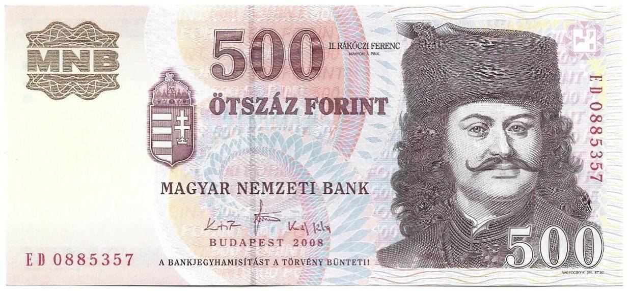 500 forint 2008 