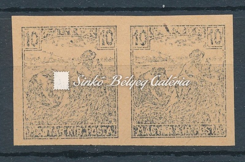 1916. Arató - Parlament 10f pár - próbanyomat
