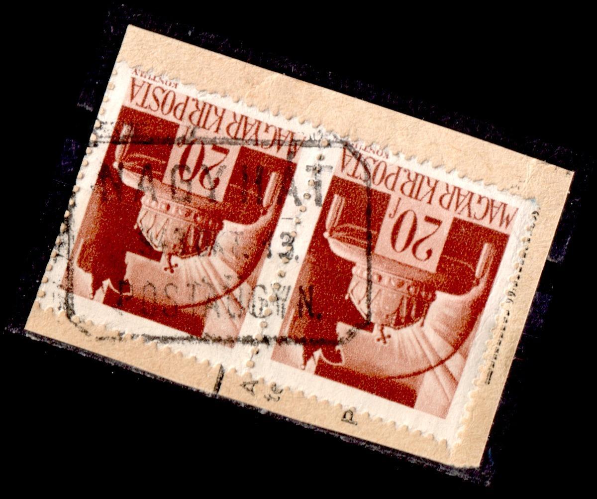 1943 NAGYHÁT postaügynökség bélyegzés Hajdú-Bihar megye MPPFB PÜ30 / 100 pont  (b18)